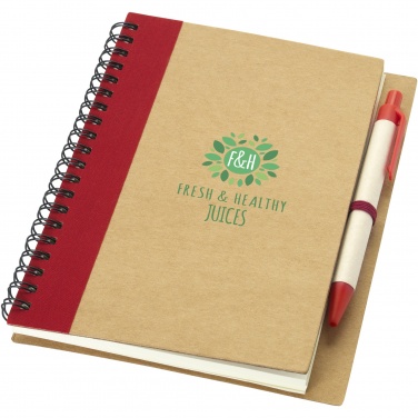 Logotrade Werbeartikel das Foto: Priestly A6 Recycling Notizbuch mit Stift
