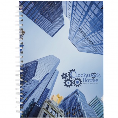 Logotrade Werbegeschenke das Foto: Wiro A5 Notizblock mit Hardcover und Spiralbindung