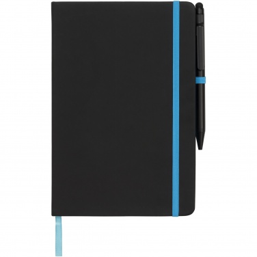 Logotrade Logogeschenke das Foto: Noir Edge A5 Notizbuch mit farbigem Rand