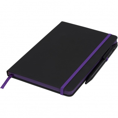 Logotrade Logogeschenke das Foto: Noir Edge A5 Notizbuch mit farbigem Rand