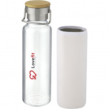 Logotrade Werbegeschenke das Foto: Thor 660 ml Glasflasche mit Neoprenhülle
