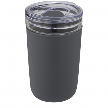 Logotrade Werbegeschenke das Foto: Bello 420 ml Glasbecher mit Außenwand aus recyceltem Kunststoff