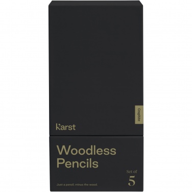 Logotrade Werbegeschenke das Foto: Karst® 5er-Pack 2B holzlose Graphitstifte