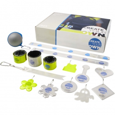 Logotrade Geschäftsgeschenke das Foto: Musterbox mit reflektierenden Produkten