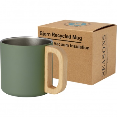 Logotrade werbemittel das Foto: Bjorn RCS-zertifizierter Becher aus recyceltem Edelstahl mit Kupfer-Vakuumisolierung, 360 ml