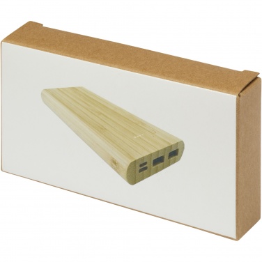 Logotrade werbemittel das Foto: Tulda 10.000 mAh Powerbank aus Bambus