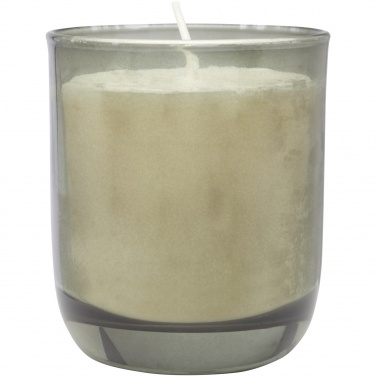 Logotrade Geschäftsgeschenke das Foto: Wellmark Discovery Seifenspender und Duftkerze ´dunkler Bernstein´-Set, 200 ml (Seifenspender) und 150 g (Duftkerze)