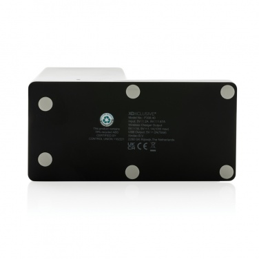 Logotrade Geschäftsgeschenke das Foto: Ontario 10W Wireless Charger aus Bambus und RCS Kunststoff