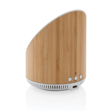 Logotrade werbemittel das Foto: Ovate 5W Bambus Lautsprecher mit 15W WirelessCharger