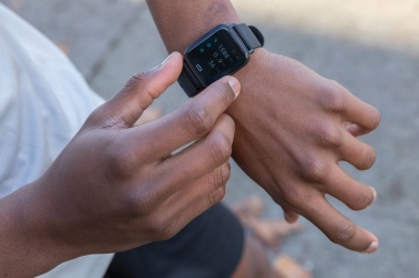 Logotrade Firmengeschenke das Foto: Fit Watch aus RCS recyceltem TPU