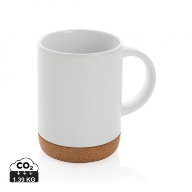 Logotrade Werbegeschenke das Foto: Keramikbecher mit Korkboden, 280ml