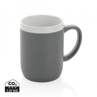 Logotrade Werbeartikel das Foto: Keramiktasse mit weißem Rand, 300ml
