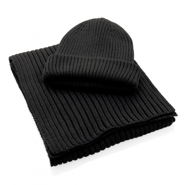 Logotrade Werbeartikel das Foto: Impact AWARE™ Polylana® doppelt gestrickte Mütze