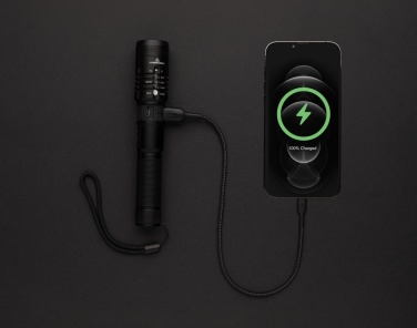 Logotrade Geschäftsgeschenke das Foto: Gear X wiederaufladbare USB Taschenlampe