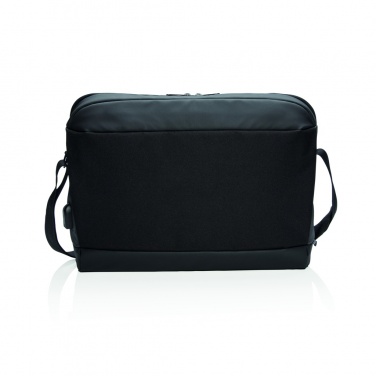 Logotrade Werbegeschenke das Foto: Madrid RFID USB 15.6" Laptoptasche, PVC-frei