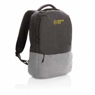 Logotrade Werbegeschenke das Foto: Duo Color RPET 15.6" RFID Laptop-Rucksack, PVC-frei