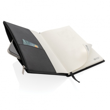 Logotrade Firmengeschenke das Foto: Swiss Peak A5 Notizbuch mit Zipper-Tasche