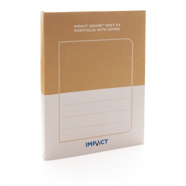 Logotrade Logogeschenke das Foto: Impact AWARE™ RPET A4 Portfolio mit Reißverschluss