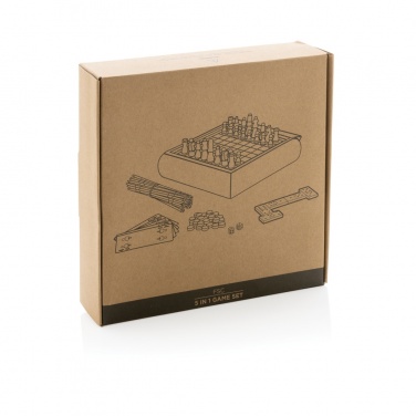 Logotrade Werbegeschenke das Foto: 5-in-1 Spieleset
