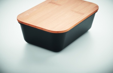 Logotrade Werbeartikel das Foto: Lunchbox mit Bambus-Deckel