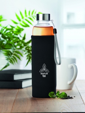 Logotrade Logogeschenke das Foto: Einwandige Trinkflasche Glas