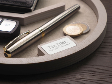 Logotrade Werbegeschenke das Foto: Schreibtisch-Organizer aus Holz 1817121