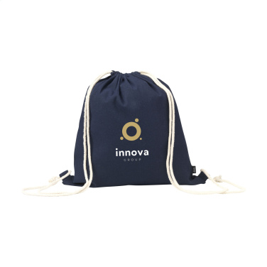 Logotrade Werbegeschenke das Foto: PromoColour GRS Rucksack aus recycelter Baumwolle (150 g/m²)