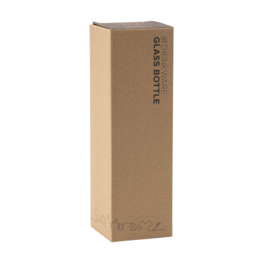 Logotrade Geschäftsgeschenke das Foto: Frosty Glass Bottle 550 ml Trinkflasche