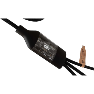 Logotrade werbemittel das Foto: SCX.design C50 100 W/5 A 5-in-1 Schnellladekabel mit Digitalanzeige