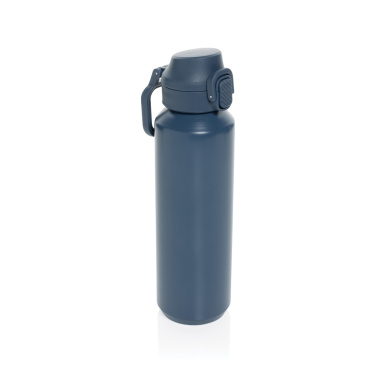 Logotrade Logogeschenke das Foto: Via RCS Re-Steel Sportflasche mit Verschluss, 600ml