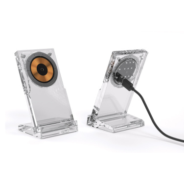 Logotrade Werbeartikel das Foto: Magcharge 15W magnetische Wireless-Charging-Stand