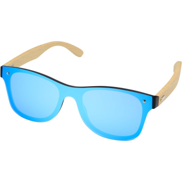 Logotrade Firmengeschenke das Foto: Tan Sonnenbrille mit Bambusbügeln