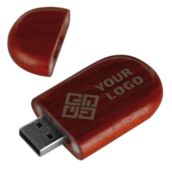 Logotrade Geschäftsgeschenke das Foto: USB-Stick aus Holz