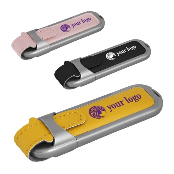 Logotrade Firmengeschenke das Foto: USB-Stick aus Leder