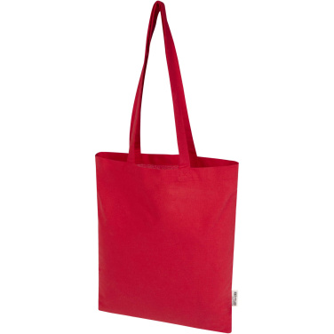 Logotrade werbemittel das Foto: Madras Blend 140 g/m² Tragetasche aus GRS-recycelter Baumwolle 7L