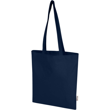 Logotrade Logogeschenke das Foto: Madras Blend 140 g/m² Tragetasche aus GRS-recycelter Baumwolle 7L