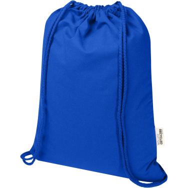 Logotrade Geschäftsgeschenke das Foto: Oregon Blend 140 g/m² GRS-recycelter Turnbeutel 5 L