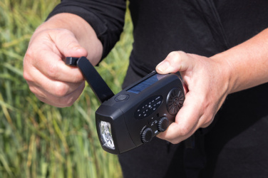 Logotrade werbemittel das Foto: RescueWave Notfallradio aus RCS recyceltem Kunststoff