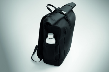 Logotrade Logogeschenke das Foto: Rolltop-Rucksack 600D RPET