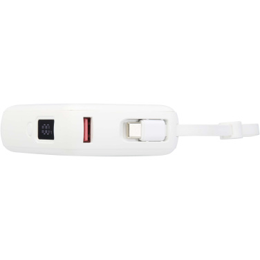 Logotrade werbemittel das Foto: Acrux 35 W 10.000 mAh Tablet Powerbank mit integriertem Typ-C-Kabel aus recyceltem Kunststoff