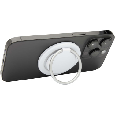 Logotrade Firmengeschenke das Foto: Albali Magnetische Smartphonehalterung  aus recyceltem Kunststoff mit Ringständer