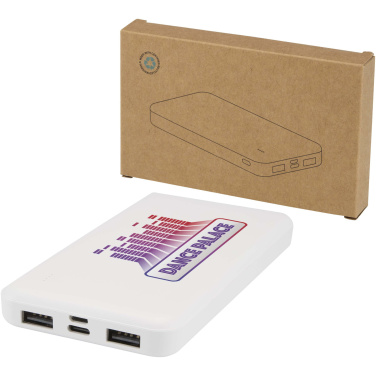 Logotrade Werbegeschenke das Foto: Intan 10 W 10.000 mAh Powerbank aus recyceltem Kunststoff