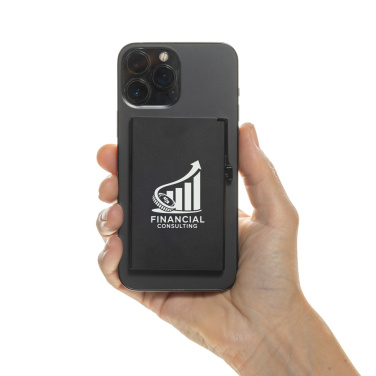 Logotrade werbemittel das Foto: Magnetischer RFID-Kartenhalter aus Aluminium für Smartphones