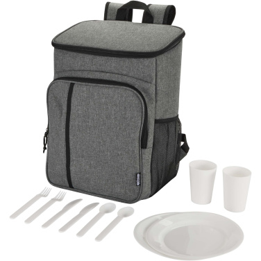 Logotrade werbemittel das Foto: Tundra GRS recycelter Picknickkühlrucksack mit Besteckset 20L