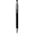 Rill RCS recycelter Kugelschreiber mit Stylus und Fidget Spinner (schwarze Mine), Schwarz