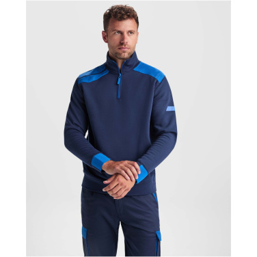 Logotrade Werbeartikel das Foto: Maverick Pullover für Herren mit halbem Reißverschluss, 280 g/m2