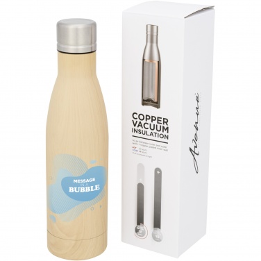 Logotrade promotional gift picture of: Vasa 500 ml wood-look copper vacuum insulated bottle
