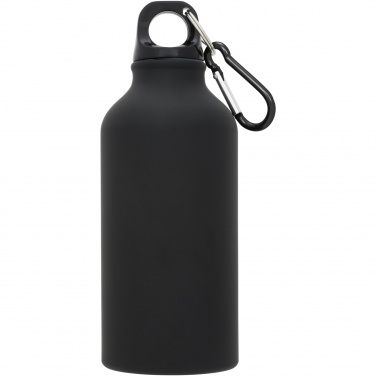 Logotrade business gifts photo of: Oregon 400 ml matte water bottle with carabiner