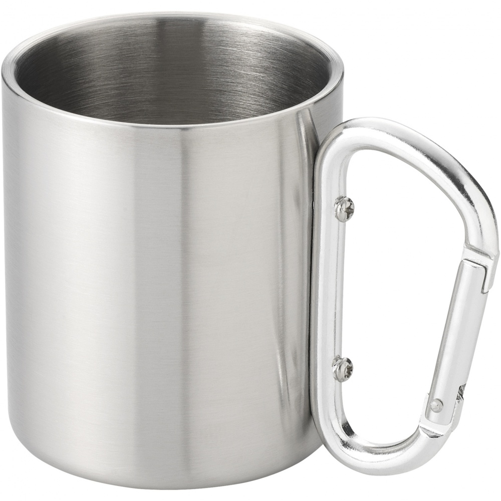 Logo trade advertising products image of: Alps 200 ml insulated mug with carabiner