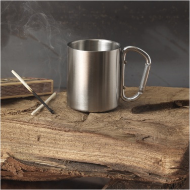 Logotrade business gift image of: Alps 200 ml insulated mug with carabiner